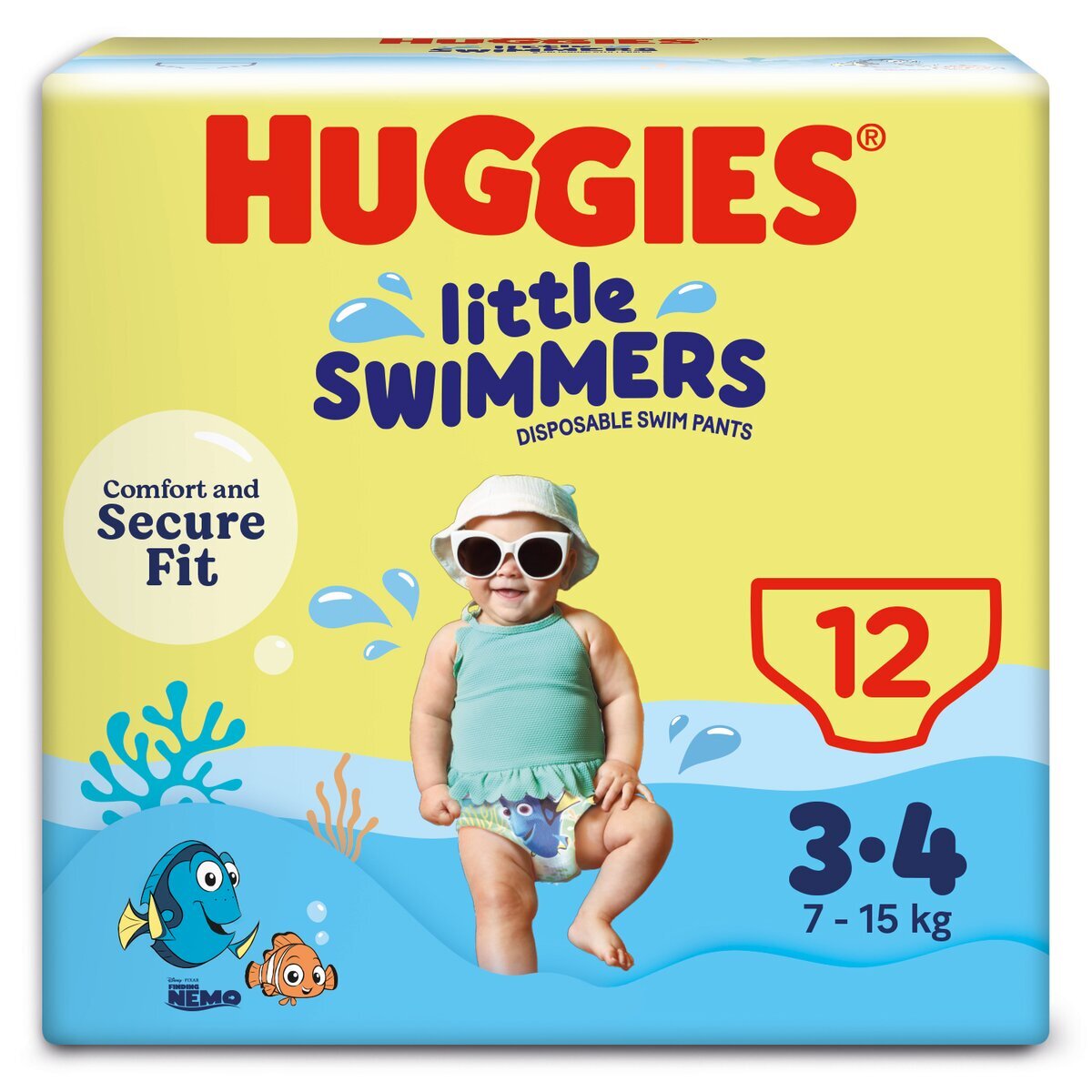 Huggies 3-4 Little Swimmers 7-15kg Zwemluiers